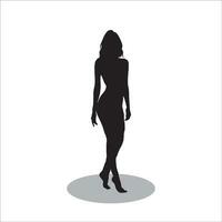 donne silhouette vettore