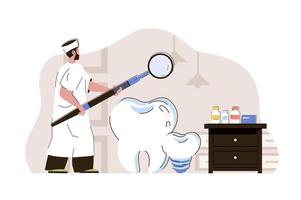 concetto di medicina dentale per sito Web e sito mobile