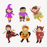 personaggio in costume di halloween vettore