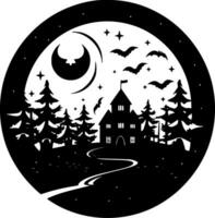 Halloween, nero e bianca vettore illustrazione