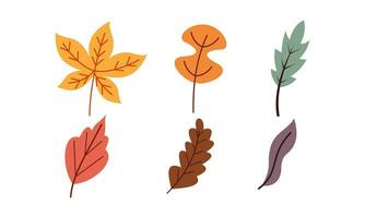 autunno le foglie logo vettore Immagine