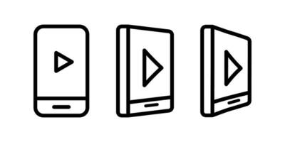 impostato di mobile Telefono icone isolato nel vario posizioni. modello per Infografica ui o presentazione, UX design interfaccia. vettore