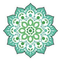 gratuito pendenza mandala arte vettore icona isolato su un' bianca sfondo, islamico mandala, cerchio colorato mandala