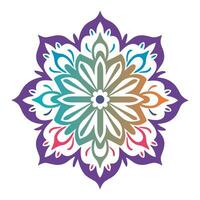 gratuito pendenza mandala arte vettore icona isolato su un' bianca sfondo, islamico mandala, cerchio colorato mandala