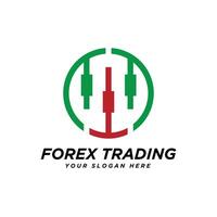 forex commercio logo marchio design identità vettore