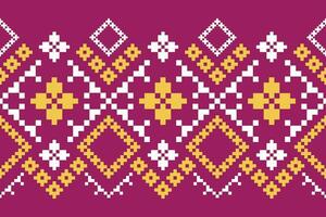 rosa tradizionale etnico modello paisley fiore ikat sfondo astratto azteco africano indonesiano indiano senza soluzione di continuità modello per tessuto Stampa stoffa vestito tappeto le tende e sarong vettore