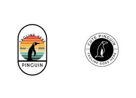 pinguin vettore illustrazione. creativo animale logo ispirazione. può essere Usato come simboli, marca identità, icone, o altri.