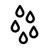 gocce di pioggia vettore icona su bianca sfondo