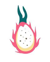 Drago frutta o dolce pitaya, esotico ingredienti vettore