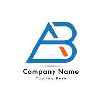 ab lettera logo design icona vettore