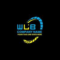 wlb lettera logo vettore disegno, wlb semplice e moderno logo. wlb lussuoso alfabeto design