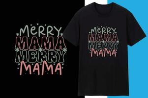 allegro mamma allegro mamma Natale t camicia design vettore