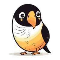 carino cartone animato pinguino. vettore illustrazione isolato su bianca sfondo.