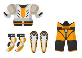 gli sport Rugby costume e protettivo attrezzatura vettore