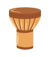 tamburo musicale strumento, djembe o jembe vettore