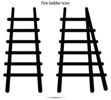 fuoco scala icona, vettore illustrazione