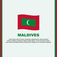 Maldive bandiera sfondo design modello. Maldive indipendenza giorno bandiera sociale media inviare. Maldive cartone animato vettore