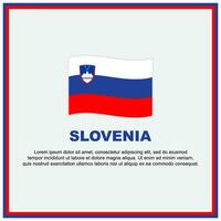 slovenia bandiera sfondo design modello. slovenia indipendenza giorno bandiera sociale media inviare. slovenia bandiera vettore