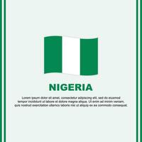 Nigeria bandiera sfondo design modello. Nigeria indipendenza giorno bandiera sociale media inviare. Nigeria cartone animato vettore
