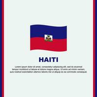 Haiti bandiera sfondo design modello. Haiti indipendenza giorno bandiera sociale media inviare. Haiti cartone animato vettore