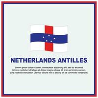 Olanda Antille bandiera sfondo design modello. Olanda Antille indipendenza giorno bandiera sociale media inviare. bandiera vettore