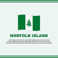 norfolk isola bandiera sfondo design modello. norfolk isola indipendenza giorno bandiera sociale media inviare. norfolk isola design vettore