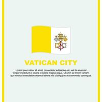 Vaticano città bandiera sfondo design modello. Vaticano città indipendenza giorno bandiera sociale media inviare. Vaticano città cartone animato vettore