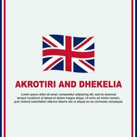 acrotiri e dhekelia bandiera sfondo design modello. acrotiri e dhekelia indipendenza giorno bandiera sociale media inviare. cartone animato vettore