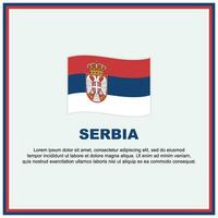 Serbia bandiera sfondo design modello. Serbia indipendenza giorno bandiera sociale media inviare. Serbia bandiera vettore