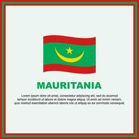 mauritania bandiera sfondo design modello. mauritania indipendenza giorno bandiera sociale media inviare. mauritania bandiera vettore