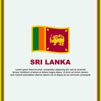 sri lanka bandiera sfondo design modello. sri lanka indipendenza giorno bandiera sociale media inviare. sri lanka cartone animato vettore