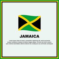 Giamaica bandiera sfondo design modello. Giamaica indipendenza giorno bandiera sociale media inviare. Giamaica bandiera vettore