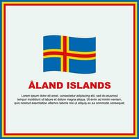 una terra isole bandiera sfondo design modello. una terra isole indipendenza giorno bandiera sociale media inviare. una terra isole bandiera vettore