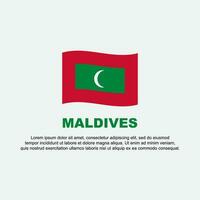 Maldive bandiera sfondo design modello. Maldive indipendenza giorno bandiera sociale media inviare. Maldive sfondo vettore