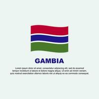 Gambia bandiera sfondo design modello. Gambia indipendenza giorno bandiera sociale media inviare. Gambia sfondo vettore