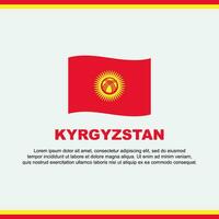 Kyrgyzstan bandiera sfondo design modello. Kyrgyzstan indipendenza giorno bandiera sociale media inviare. Kyrgyzstan design vettore