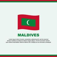 Maldive bandiera sfondo design modello. Maldive indipendenza giorno bandiera sociale media inviare. Maldive design vettore