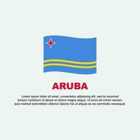 aruba bandiera sfondo design modello. aruba indipendenza giorno bandiera sociale media inviare. aruba sfondo vettore