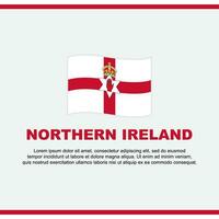 settentrionale Irlanda bandiera sfondo design modello. settentrionale Irlanda indipendenza giorno bandiera sociale media inviare. settentrionale Irlanda design vettore