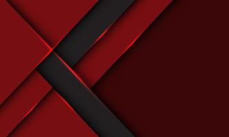 direzione dell'ombra geometrica della freccia grigia astratta su futuristico rosso intenso