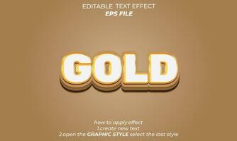 oro testo effetto ,forte 3d blu carattere tipografico font effetto, moderno, vettore templateweb