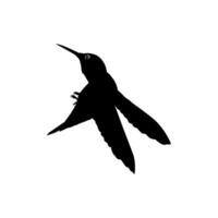 volante colibrì silhouette, può uso arte illustrazione, sito web, logo grammo, pittogramma o grafico design elemento. vettore illustrazione