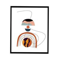 illustrazione astratta minimalista alla moda artistico contemporaneo. vettore