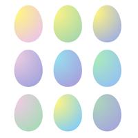 gradiente di uova di Pasqua vettore