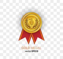 oro argento medaglia di bronzo illustrazione immagine vettoriale eps 10