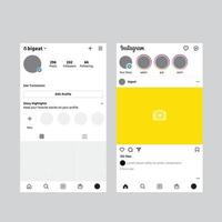 modello di mockup 2021 pagina instagram 2 vettore