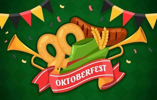 sfondo della festa dell'oktoberfest vettore