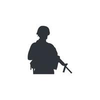 spara il modello del logo, il vettore di progettazione della pistola, il gioco dell'esercito.