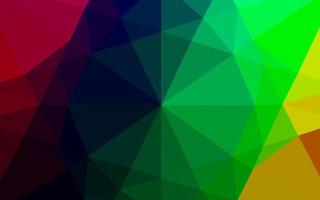 multicolore scuro, modello di mosaico esagonale vettoriale arcobaleno.