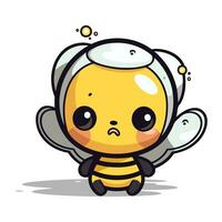 carino ape cartone animato portafortuna vettore illustrazione. portafortuna design concetto.